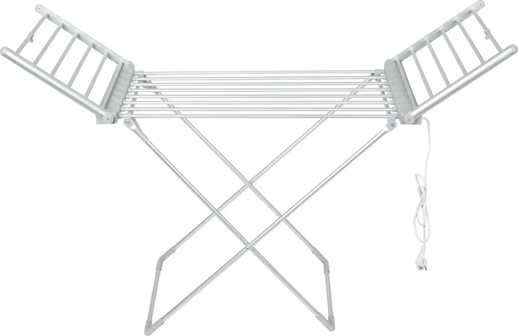 Uscator de rufe electric Zilan ZLN2060, suprafata 12m, inaltime ajustabila, aluminiu inoxidabil, pliabil, 230W