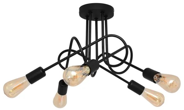 Lustr pentru copii OXFORD 5xE27/15W/230V montat pe tavan