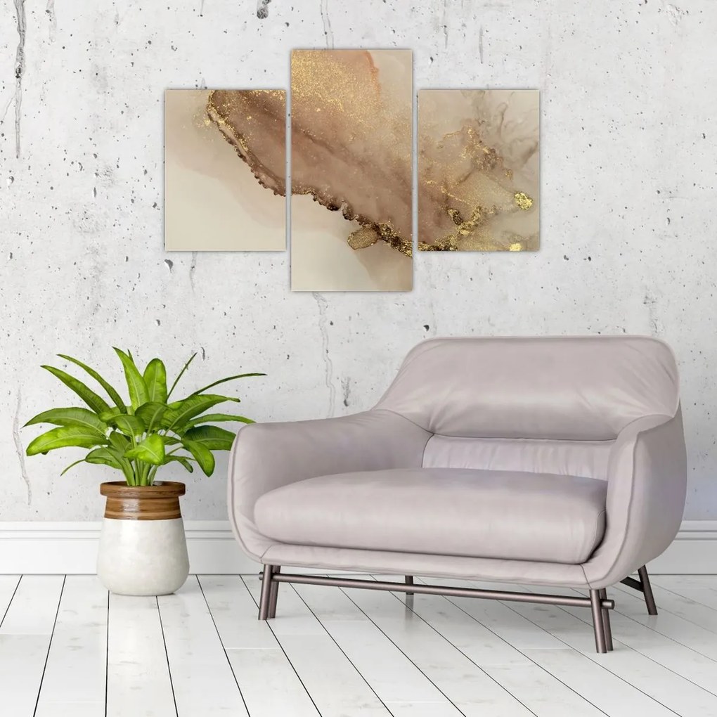 Tablou - Sclipici auriu (90x60 cm)