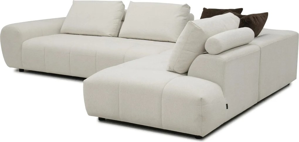 Colțar extensibil dumonde cu sezut confortabil din spuma high-density Allure 325x107 cm