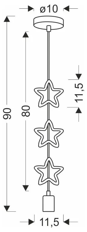 Corp de iluminat pentru copii cu abajur din metal Single – Candellux Lighting