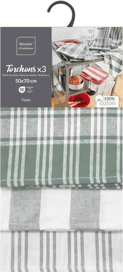 Prosoape de vase 3 buc. din bumbac 50x70 cm Bayado – douceur d'intérieur