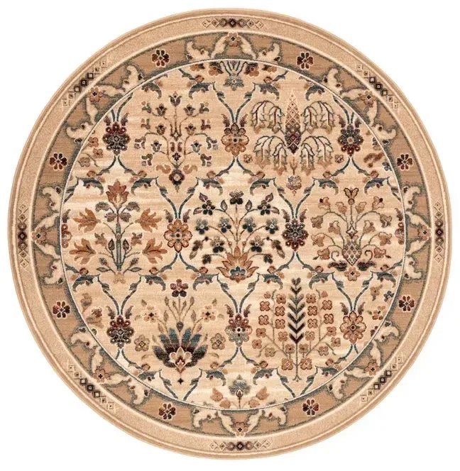 Covor lana rotund Amara light beige Selectează mărime: 160 X 160