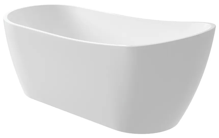 Cada baie freestanding 170 x 75 cm, ovala cu preaplin, Diva Foglia 1700x750 mm