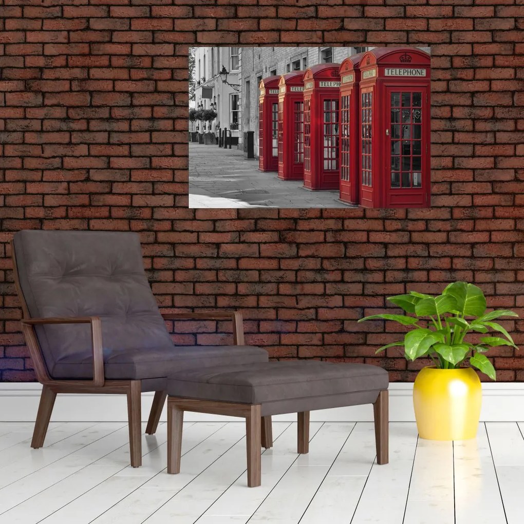 Tablou - Cutii telefonice din Londra (90x60 cm)