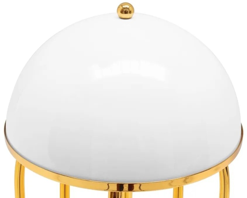 Veioza, Lampa decorativa BOTEGA alb/ auriu