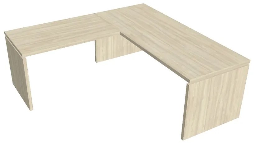Masă ergonomica Verno 200 x 200 cm, stânga, salcâm