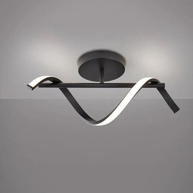 Aplica neagra LED de perete sau tavan Boa