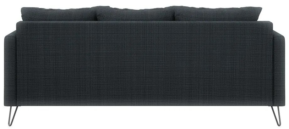 Canapea gri închis cu tapițerie din chenille 200 cm Freya – Ropez