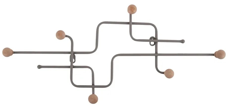 Cuier de perete gri din metal 60,5 cm Metro – PT LIVING