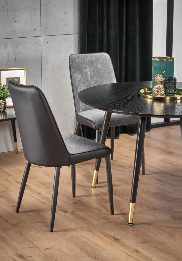 Masa Embos neagra - d120xh75 cm