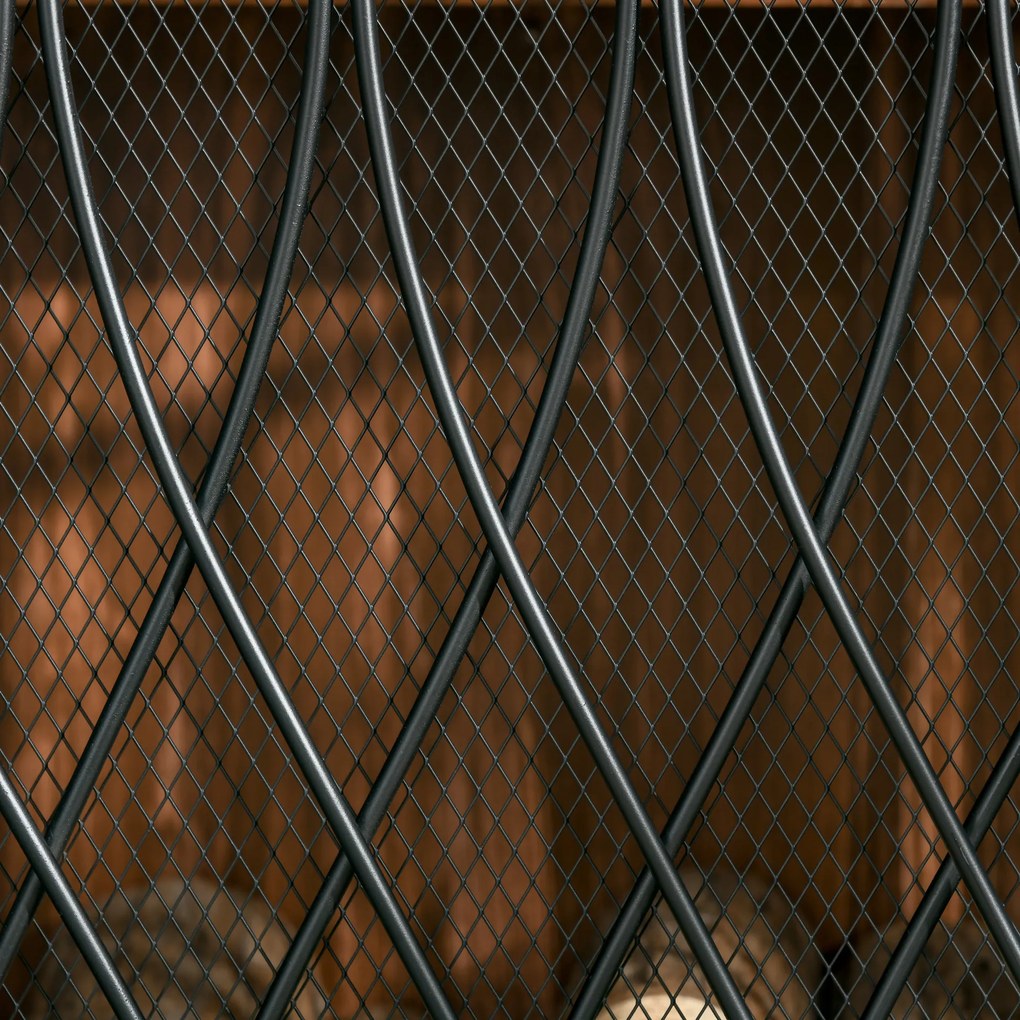 HOMCOM Grilă de protecție pentru șemineu - Paravan larg pentru șemineu sau sobă - Protecție contra scânteilor - barieră de siguranță - 3 panouri pliabile - metal negru | Aosom Romania