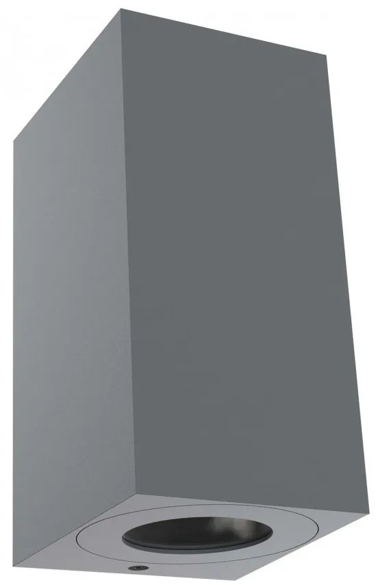 Aplica perete ambientala de exterior IP44 Canto Maxi Kubi 2 gri 49731010 NL