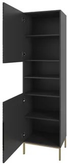 Mobilier living Madrealla II (Alb + lucios Alb + auriu) . 1104559