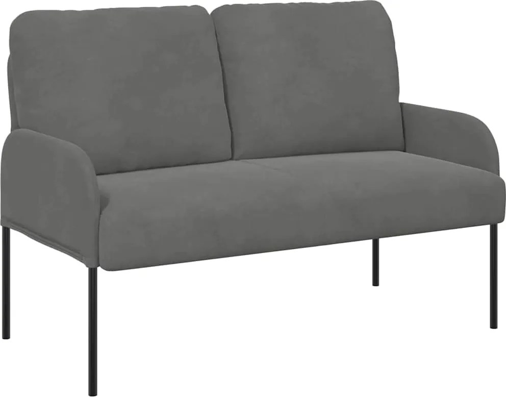 vidaXL Canapele cu pernă 110cm Gri închis placaj