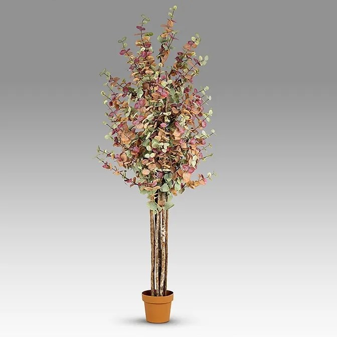 Set de 2 plante artificiale, Eucalipt colorat H-200cm