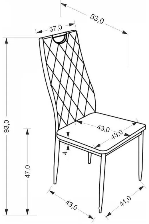 Scaun de bucătărie Lucaria, gri