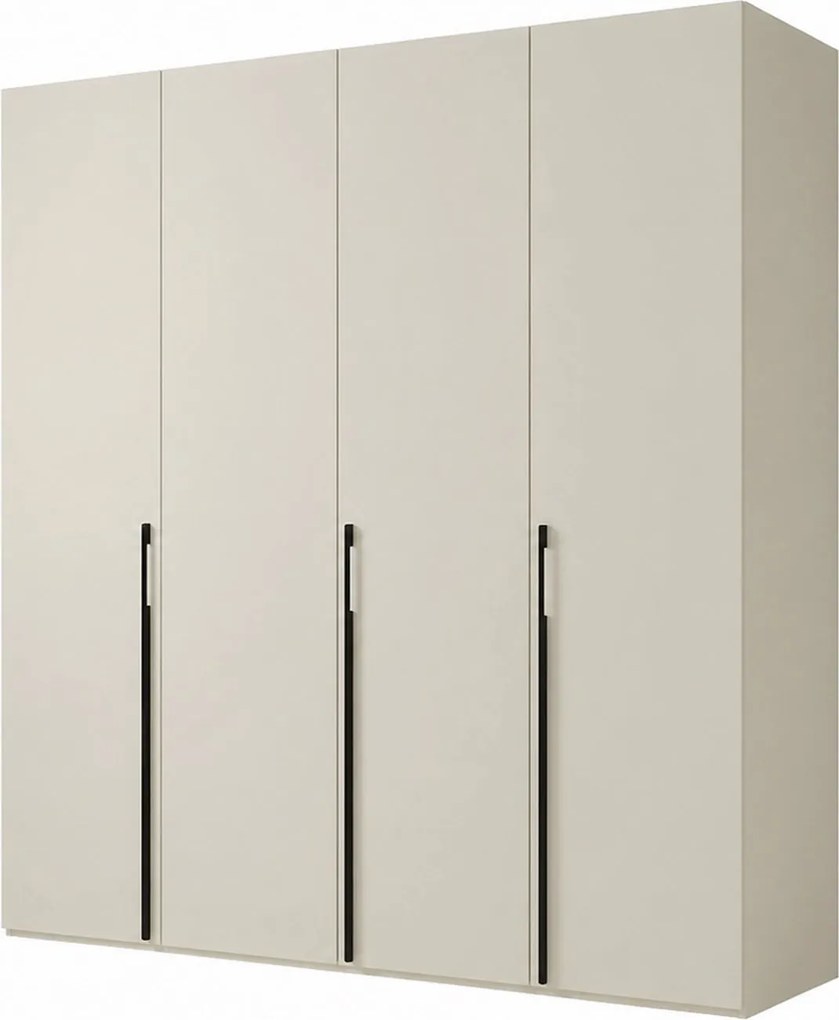 Dulap haine 200 cm DENVER DEN1, casmir, PAL, cu 4 usi