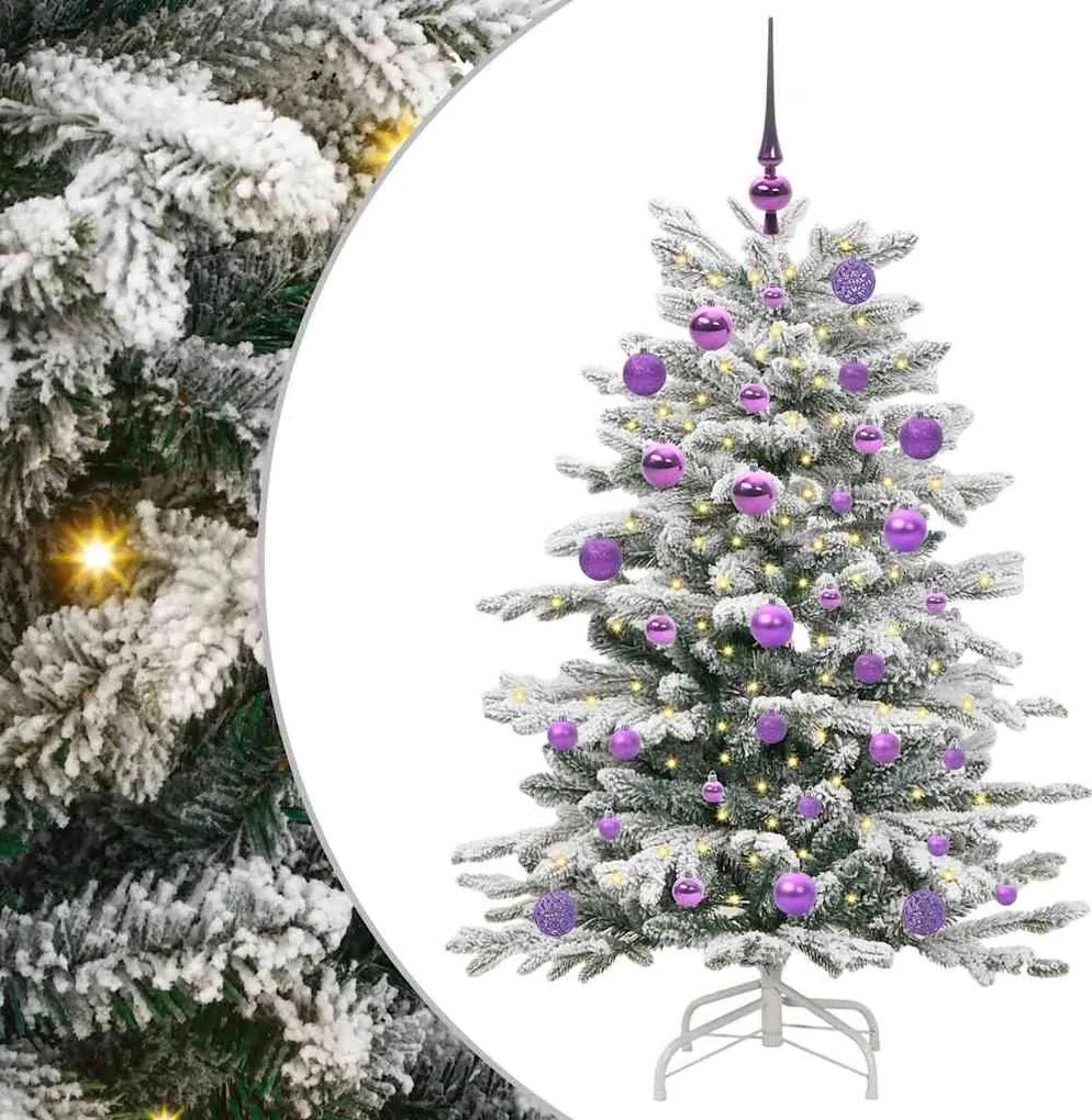 vidaXL Brad de Crăciun artificial cu ramuri articulare Alb 120 cm