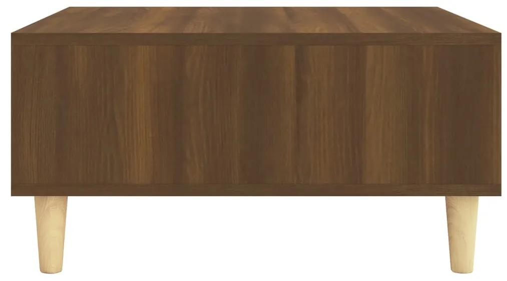 Masuta de cafea, stejar maro, 60x60x30 cm, PAL 1, Stejar brun