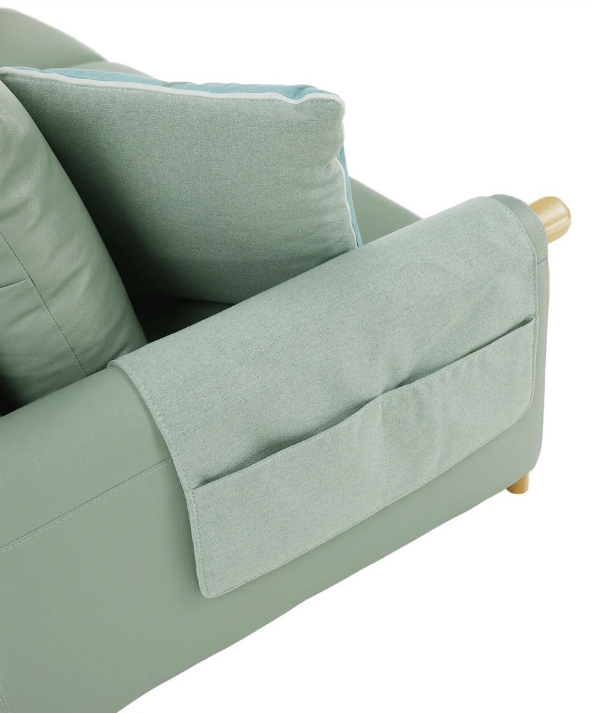 Canapea complet tapiţată cu 4 locuri, piele / piele ecologică neomint, LINSY