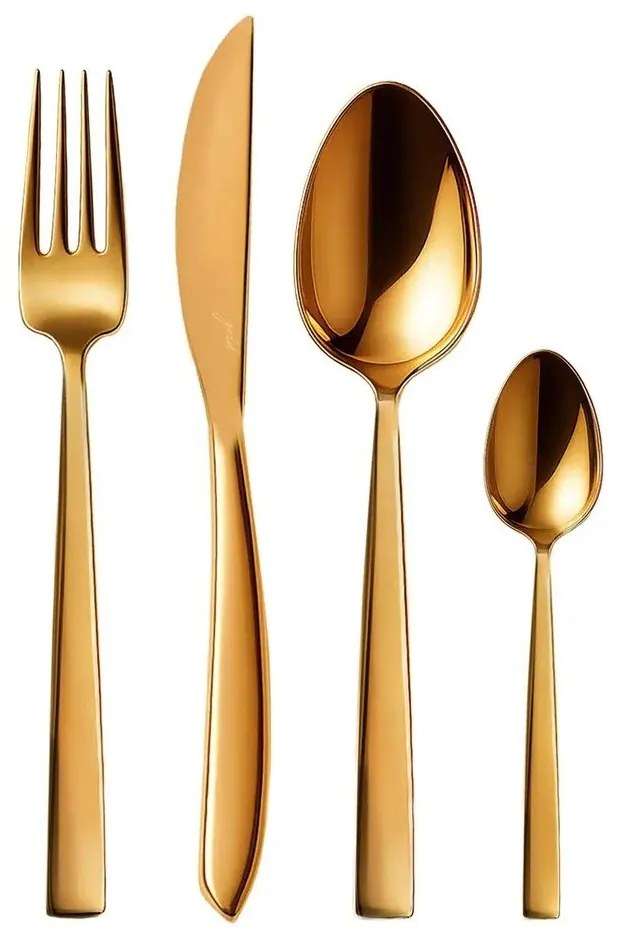 Tacâmuri aurii din oțel inoxidabil 24 buc. Gold – Orion