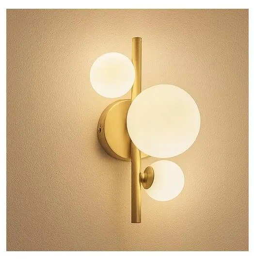 Aplică LED Brilagi MILLA 3xG9/3W/230V auriu/alb