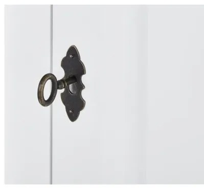 Bufet Cu Vitrina Cabana Alb Si Antracite, 146 Cm