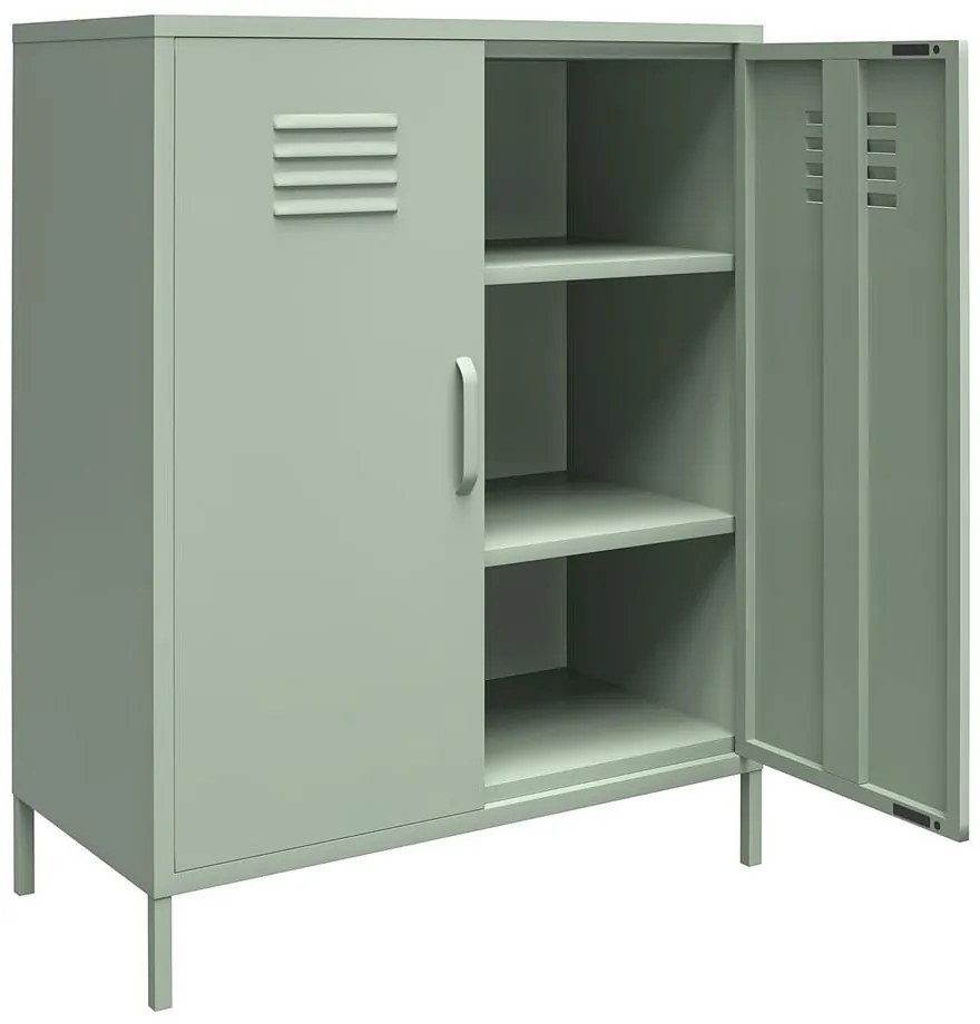 Dulap verde din metal 40x102x80 cm Mission District – Støraa