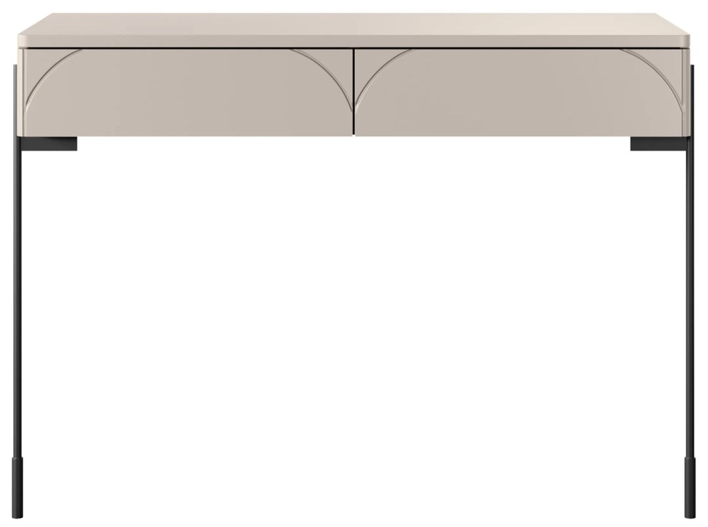 Masa de toaletă cu două sertare Sonatia 100 cm - cașmir