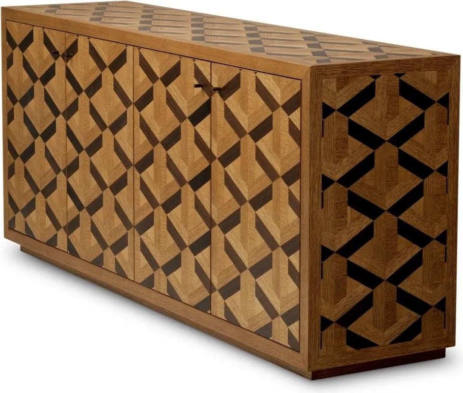 Comoda design LUX furnir de stejar Rubicon