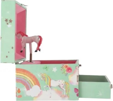Cutie muzicală pentru bijuterii, model Unicorn