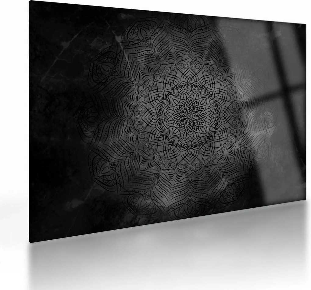 Tablou pe sticlă -Mandala mistică (70x50 cm)