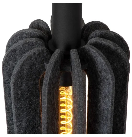 Lustră pe cablu Lucide 45492/03/36 RAFAL 3xE27/40W/230V negru/gri