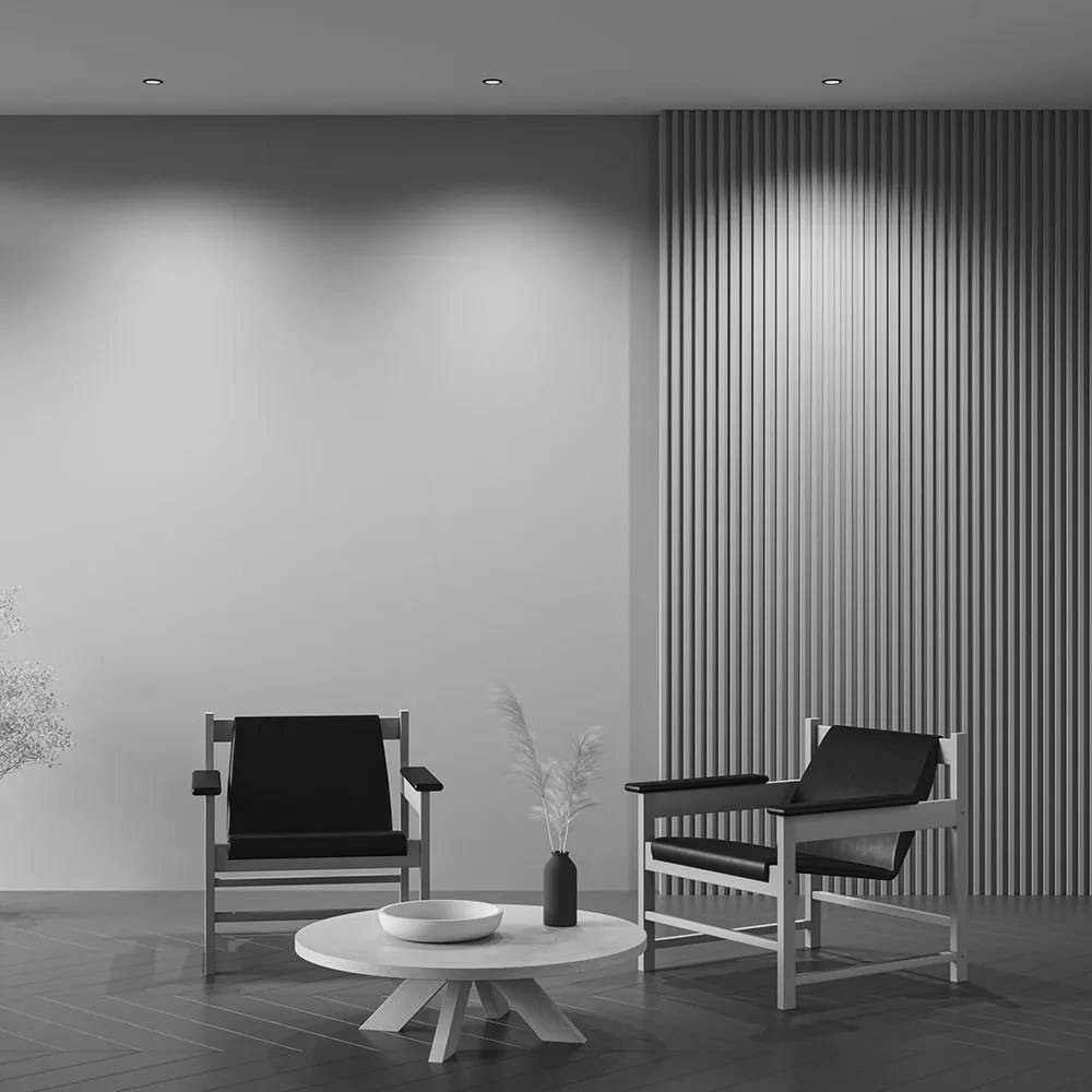 Spot LED incastrabil design tehnic Wise negru