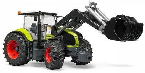 Tractor Bruder Claas Axion cu încărcător frontal,44,5 x 18 x 20,5 cm