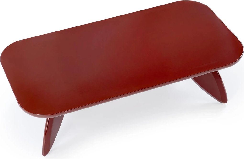 Măsuță de cafea dreptunghiulară Lumis 120 cm - burgund