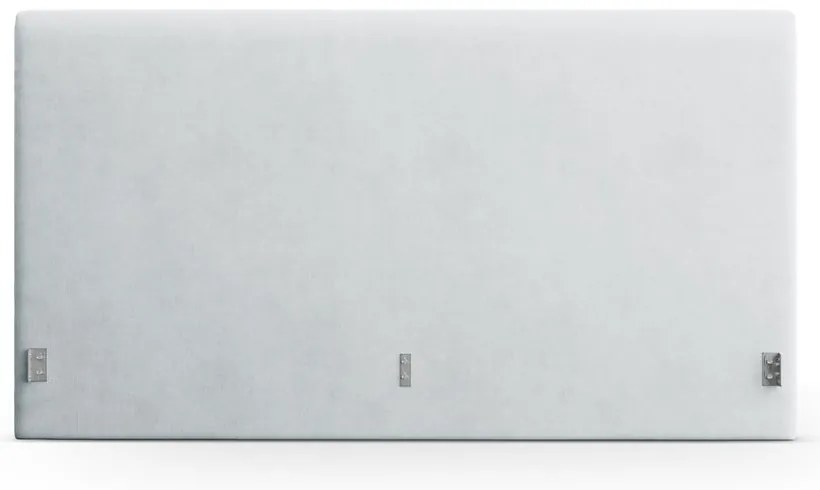 Tăblie de pat gri deschis tapițată 190,5x100 cm Remo – Micadoni