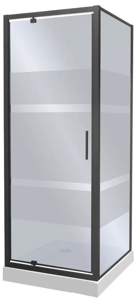 Cabină de duș pătrată Tomar 80x80 cm cu cădiță de duș
