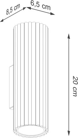 Brilagi - Aplica de perete CRESTO 2xGU10/10W/230V 20 cm verde