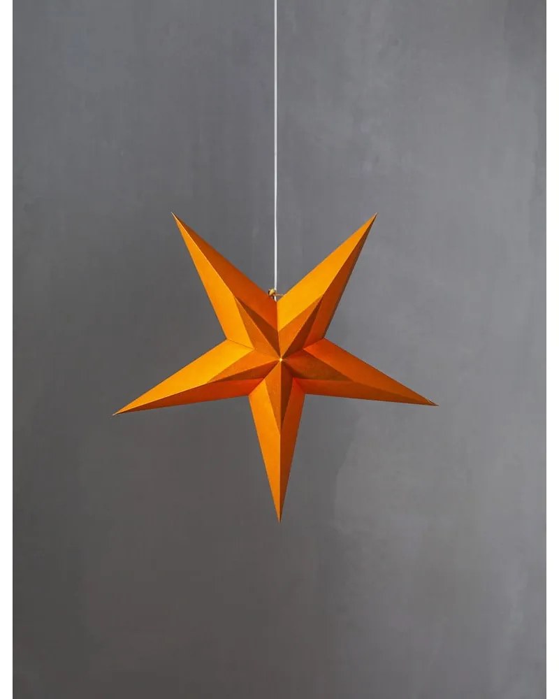 Decorațiune luminoasă pentru Crăciun Star Trading Diva, portocaliu, ø 60 cm