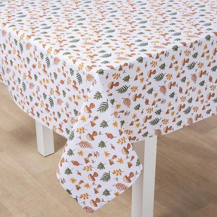 decoDoma Fată de masă cu imprimeu CIUPERCI 140 x 180 cm