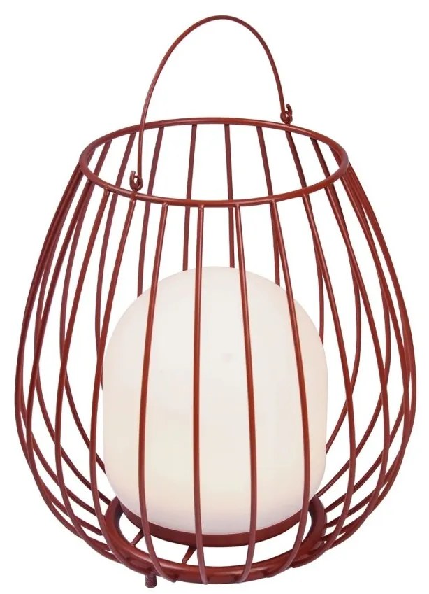Lampa LED portabila pentru exterior solara cu baterii Jim To-Go rosu
