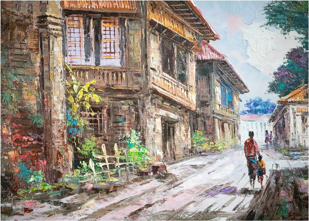 Tablou - Satul filipinez, Asia (70x50 cm)