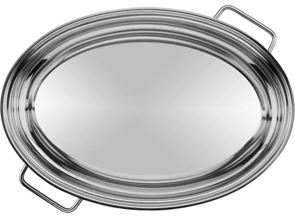 Tavă ovală de copt cu capac WMF 41x28,5 x18 cm oțel inoxidabil