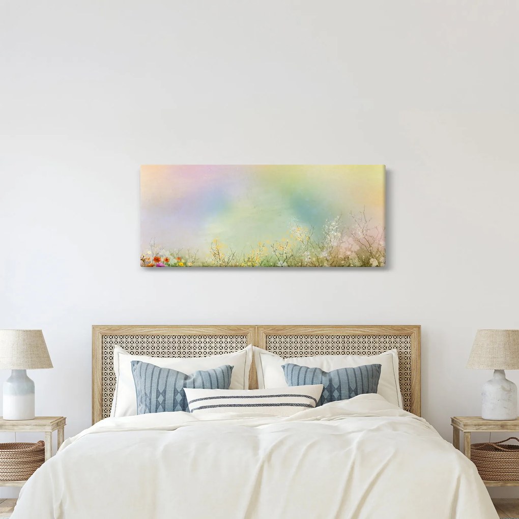 Tablou - Pajiște pictată 2 (120x50 cm)