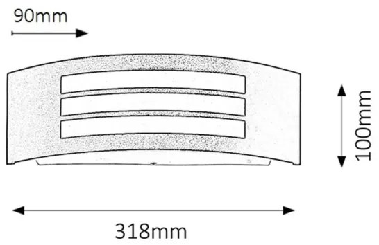 Rabalux 8409 - Corp de iluminat perete exterior ROMA 1xE27/14W/230V