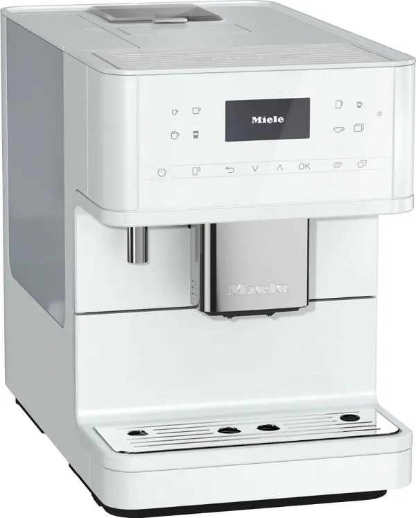 Miele Espressor automat, miele, cm 6160, 1.8 l, 15 bari, 19 bauturi, wifi conn@ct, functie de ibric pentru cafea si ceai, alb