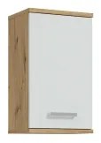 Dulap de baie suspendat VENOM, alb/stejar Artisan