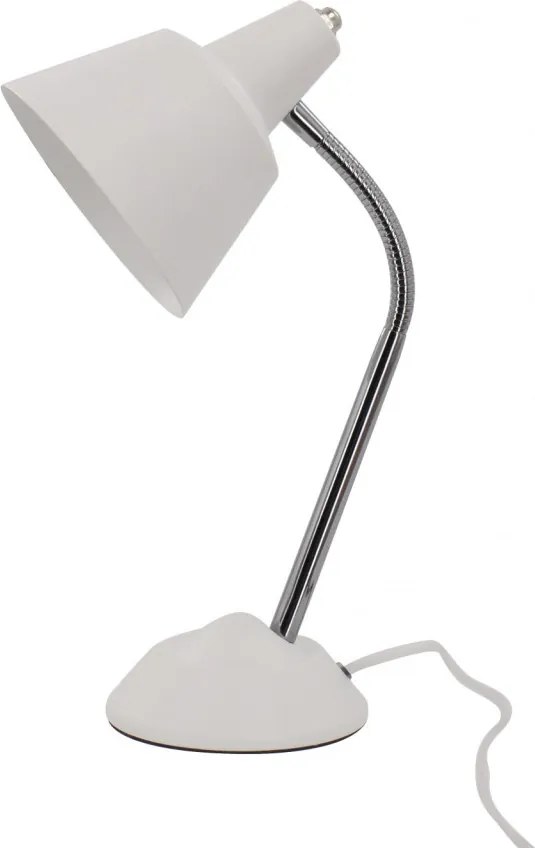 Lampa birou alba din metal 34 cm Columbo Opjet Paris